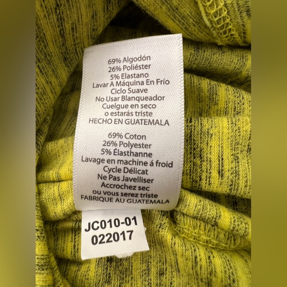 LuLaRoe Irma High Low Tunic Top Heather Yellow Gray Womens XS Oversized - Picture 6 of 6